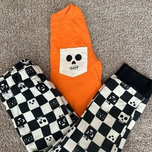 Cat & Jack Orange and Black Kids Matching Set